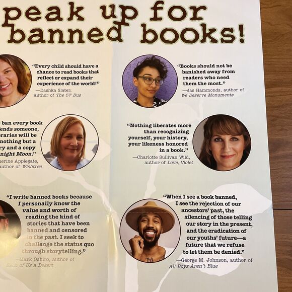 Macmillan Publishing 2024 “Speak Up For Banned Books!” Campaign Poster - Picture 4 of 8